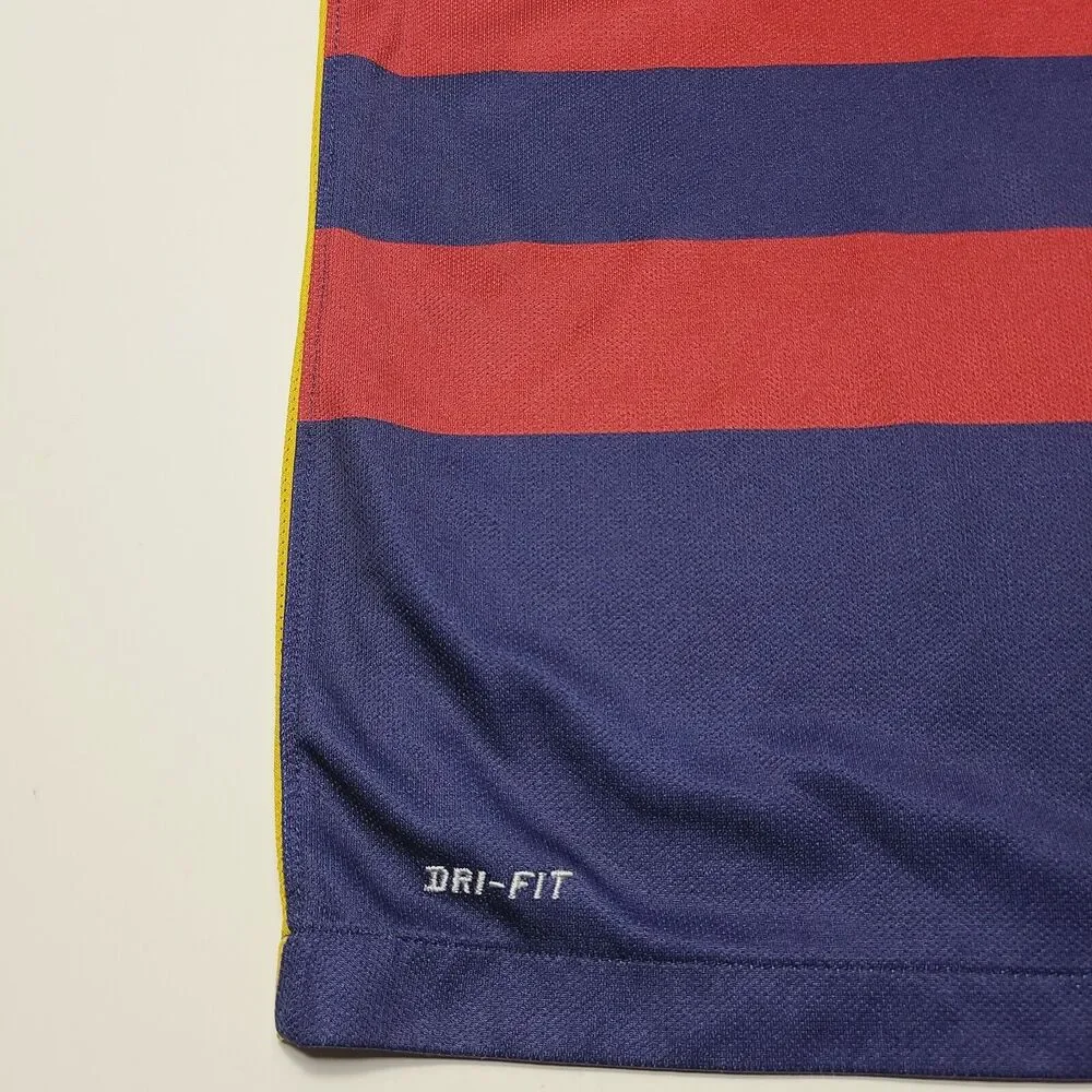 Nike Barcelona Football Soccer Jersey 2015 2016 Home 659032-422 Youth XL Faded